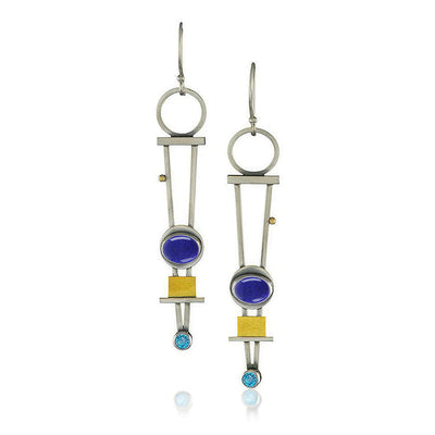 Antique geometric earrings