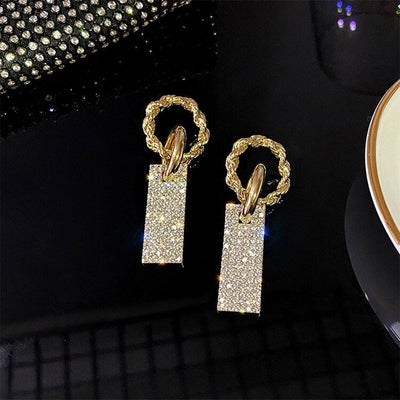 Zirconia earrings made of sterling silver