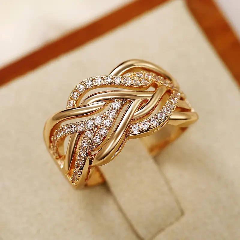 Zirconia Gold Ring